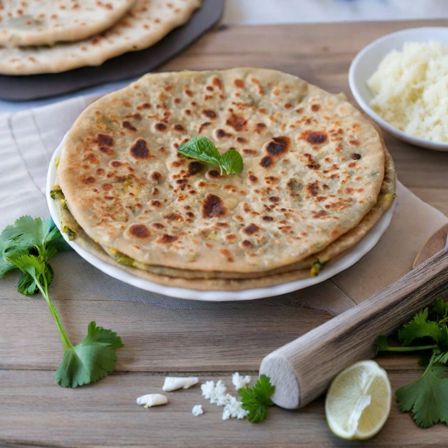 Mini Stuffed Paratha (Aloo/Paneer/Chicken Keema)